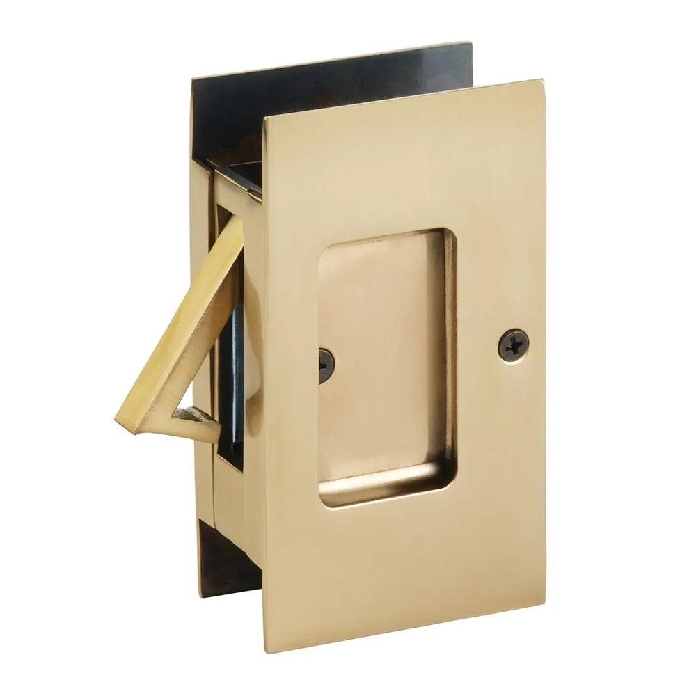Emtek Passage Modern Rectangular Pocket Door Lock French Antique