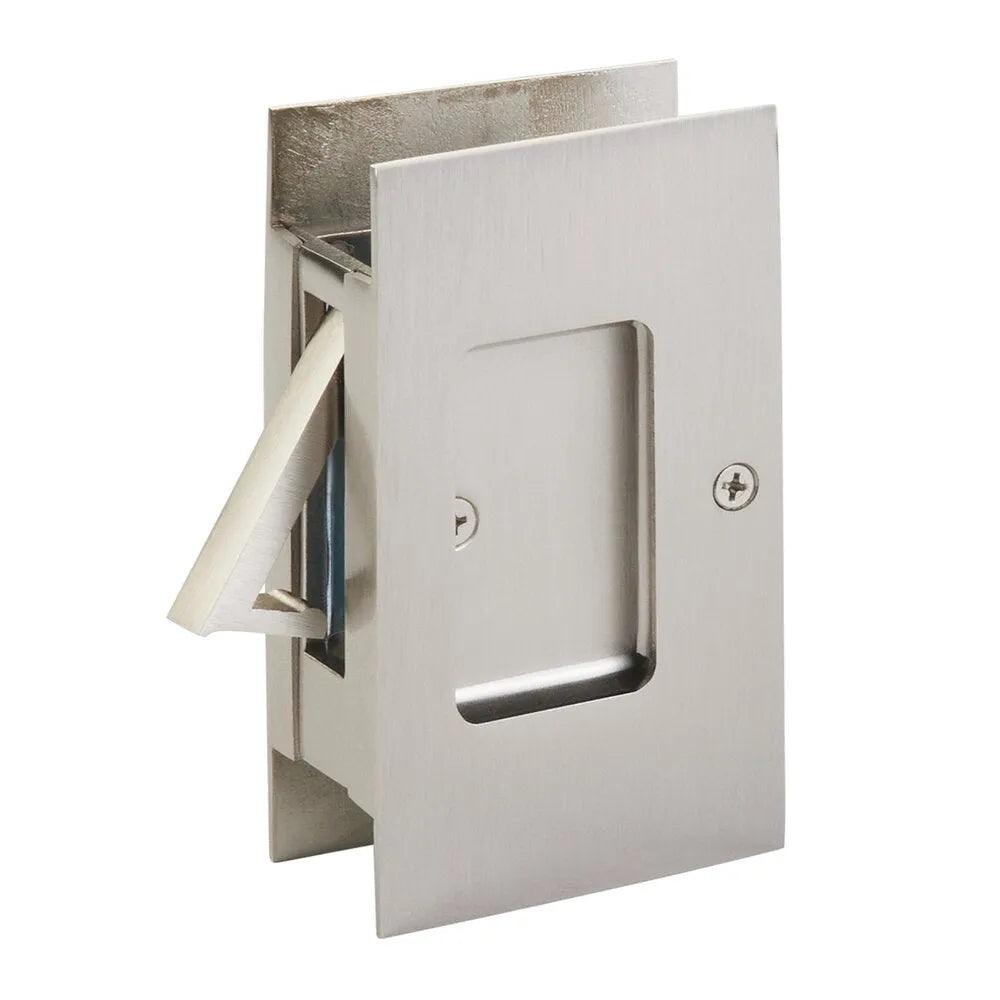 Emtek Passage Modern Rectangular Pocket Door Lock Satin Nickel