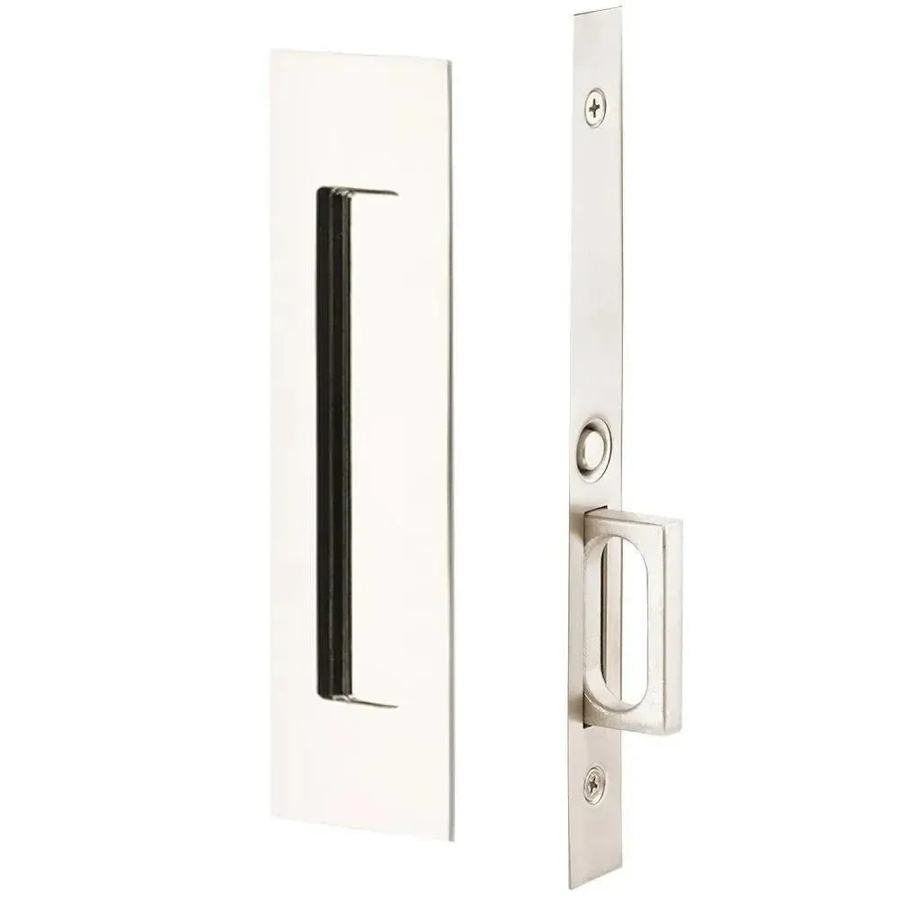 EmtekEmtek Passage Narrow Modern Rectangular Pocket Door Mortise Lock in 