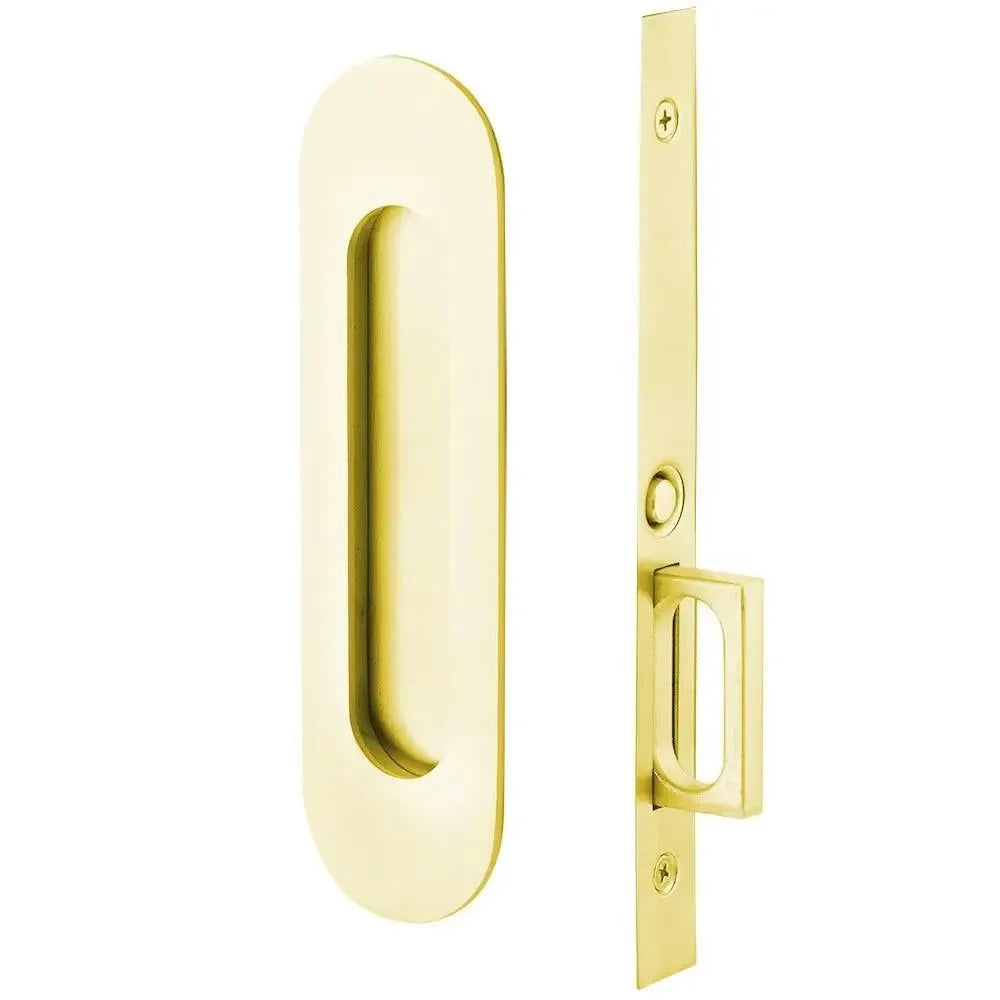 EmtekEmtek Passage Narrow Oval Pocket Door Mortise Lock in 