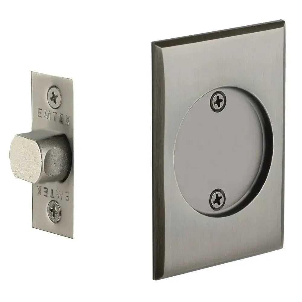 EmtekEmtek Passage Rectangular Pocket Door Tubular Lock in 
