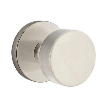 Emtek Round Knob with Disk Rosette in Satin Nickel finish