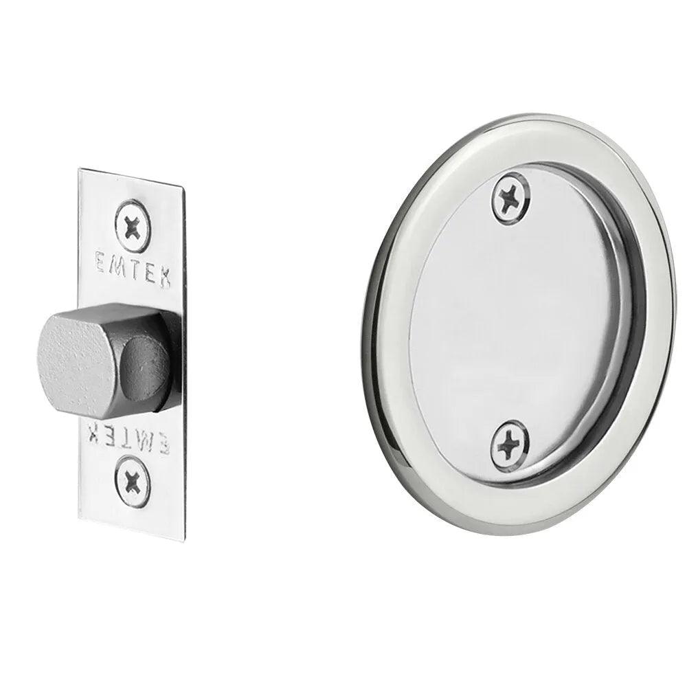 EmtekEmtek Passage Round Pocket Door Tubular Lock in 