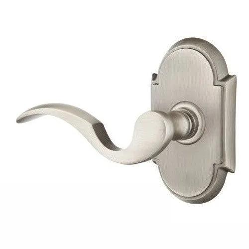Emtek Cortina Lever With #8 Rosette in Pewter finish