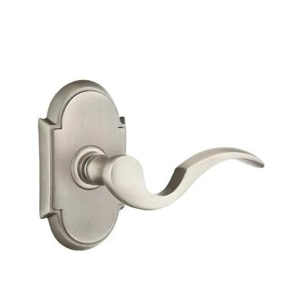 Emtek Cortina Lever With #8 Rosette in Pewter finish