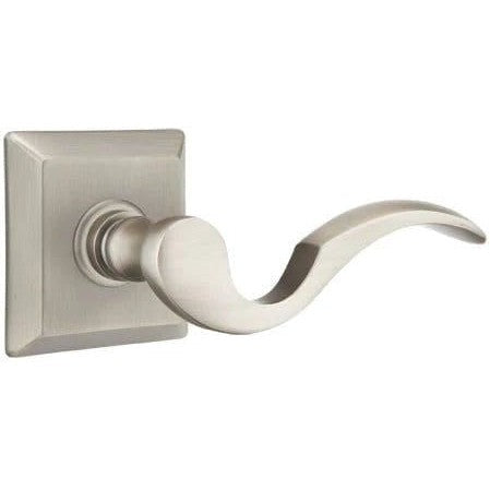 Emtek Cortina Lever With Quincy Rosette in Pewter finish