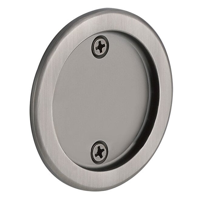 Emtek Dummy Round Pocket Door Tubular Lock-For Double Door Application in Pewter finish