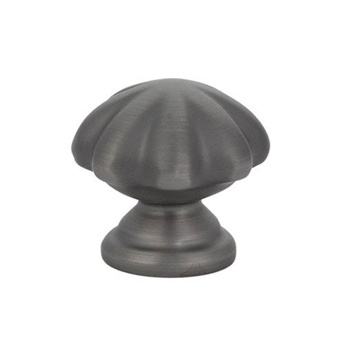 The Emtek Melon Cabinet Knob in Pewter finish.