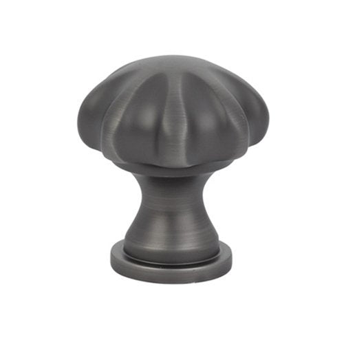 The Emtek Melon Cabinet Knob in Pewter finish.