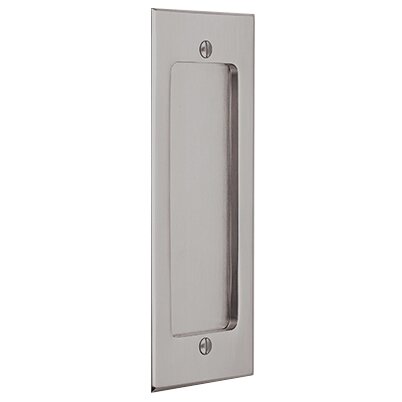 Emtek Modern Rectangular Flush Pull with Surface Screws in Pewter finish