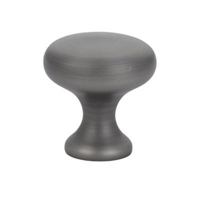 The Emtek Brass Providence Knob 1" Wide (1" Projection) in Pewter finish