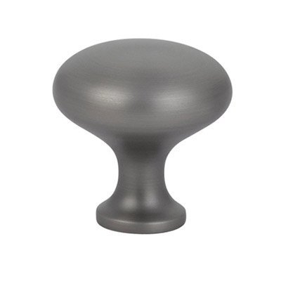 The Emtek Providence Brass Cabinet Knob in Pewter finish