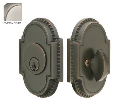 Emtek Single Cylinder Knoxville Keyed Deadbolt in Pewter finish