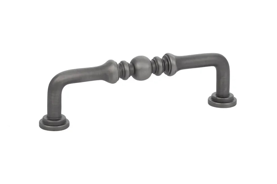 Emtek Spindle Cabinet Pull, 4" Center to Center in Pewter finish