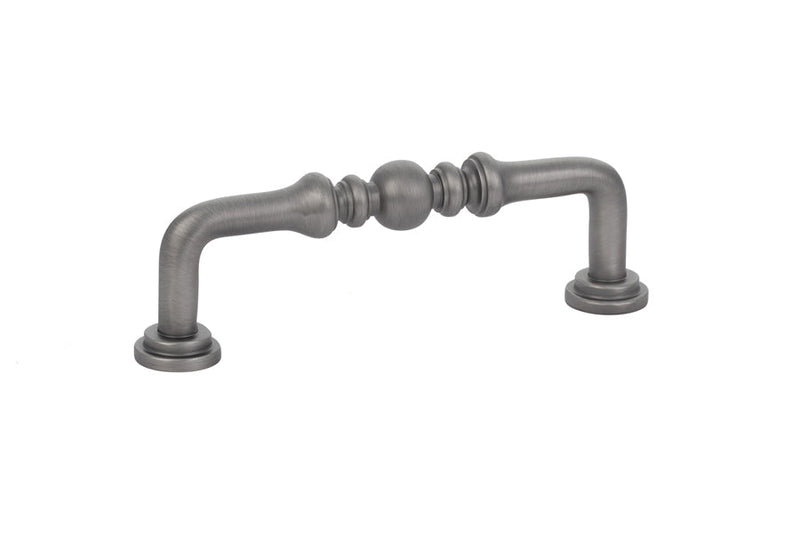 Emtek Spindle Cabinet Pull, 3 1/2" Center to Center in Pewter finish