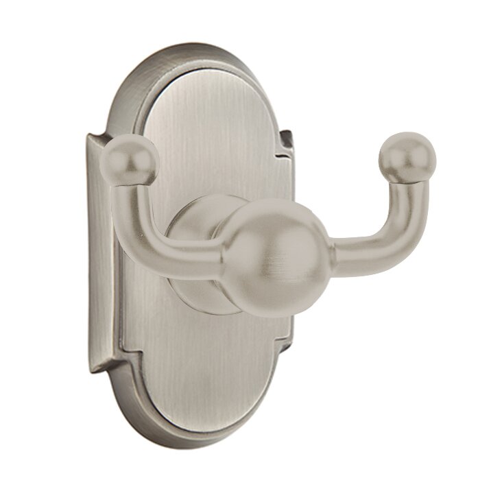 Emtek Traditional Brass Double Robe Hook With