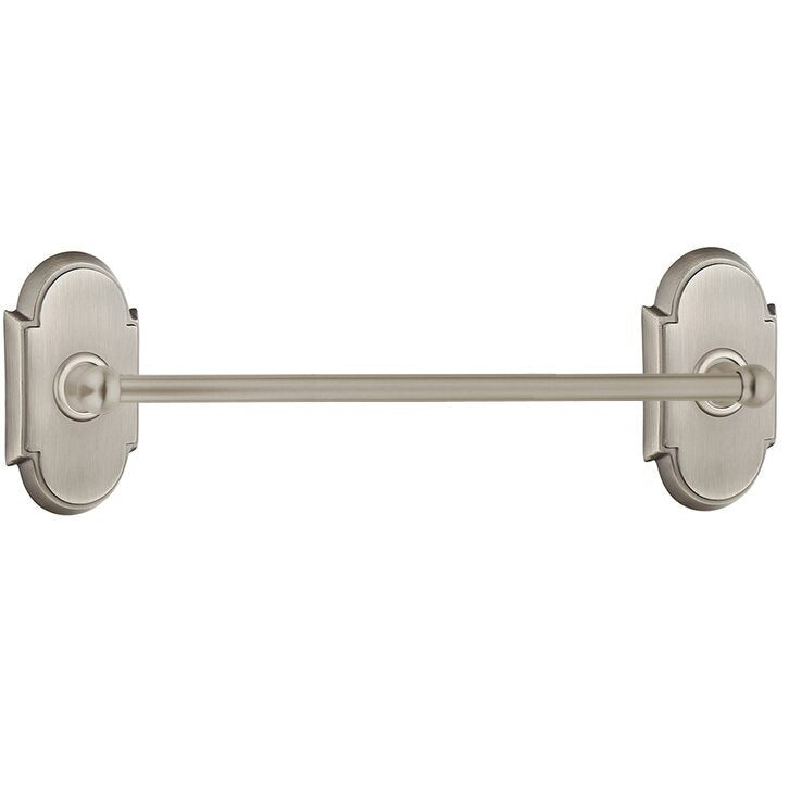 The Emtek Traditional Brass Towel Bar with