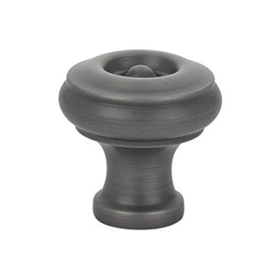 The Emtek Waverly Cabinet Knob in Pewter finish