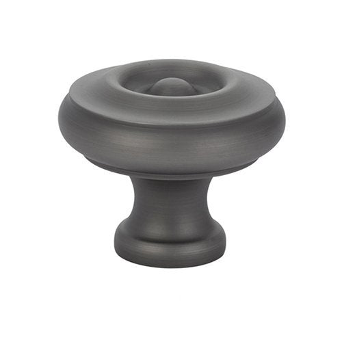 The Emtek Waverly Cabinet Knob in Pewter finish