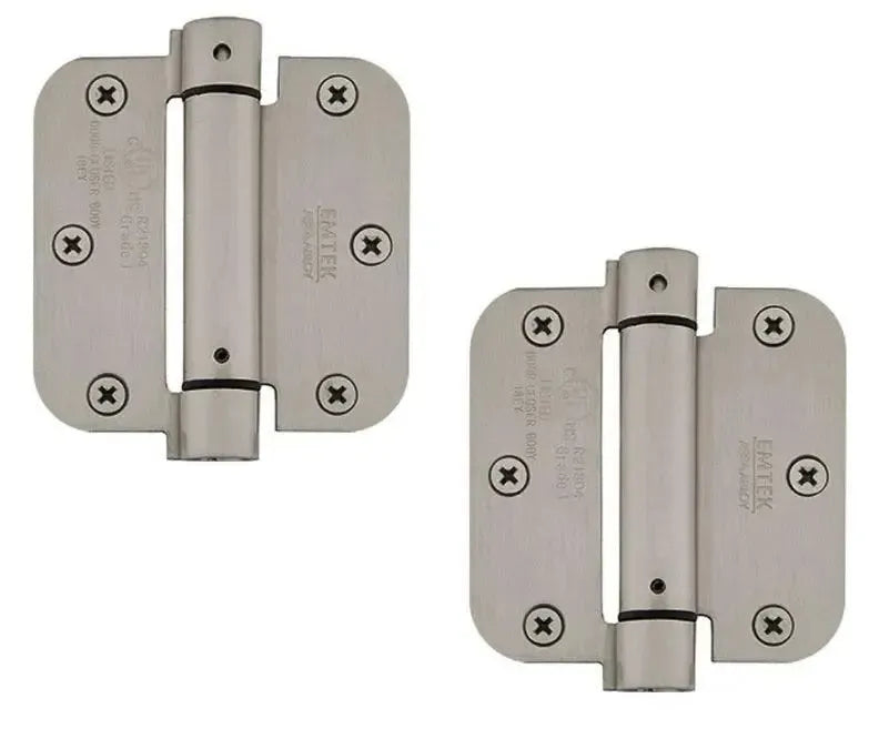 EmtekEmtek Plated Steel UL Listed Spring Hinge 3.5" x 3.5" with 5/8" Radius Corners in 