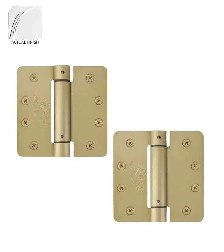 EmtekEmtek Plated Steel UL Listed Spring Hinge 4" x 4" with 1/4" Radius Corners in 