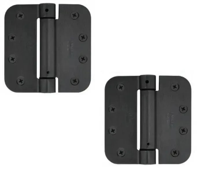 EmtekEmtek Plated Steel UL Listed Spring Hinge, 4" x 4" with 5/8" Radius Corners in 