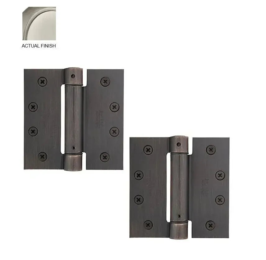 EmtekEmtek Plated Steel UL Listed Spring Hinge, 4" x 4" with Square Corners in 