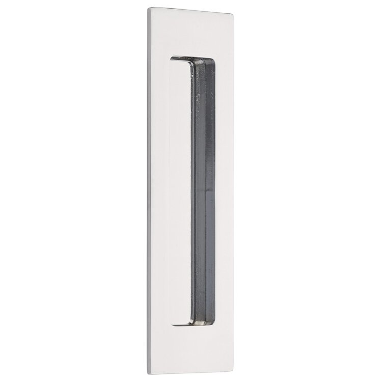 Emtek 7" Modern Rectangular Flush Pull in Polished Chrome finish