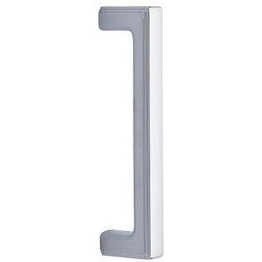 The Emtek 8" Wilshire Door Pull in Polished Chrome finish