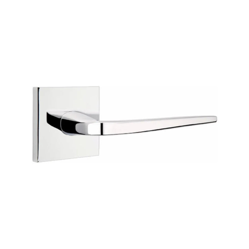 Emtek Athena Lever With Square Rosette in Polished Chrome finish