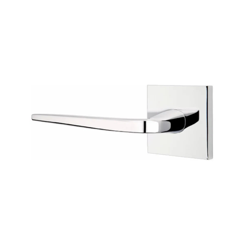 Emtek Athena Lever With Square Rosette in Polished Chrome finish