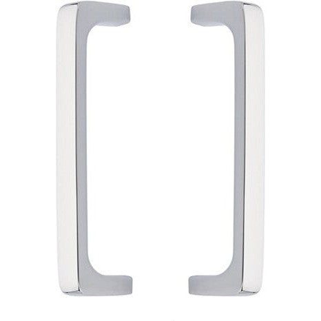 Emtek Back to Back 8" Brisbane Door Pull in Polished Chrome finish