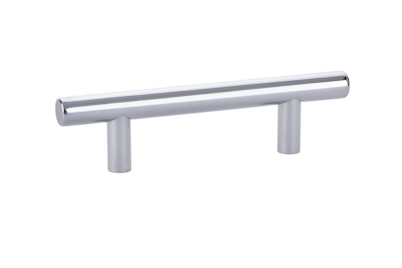 The Emtek Bar Cabinet Pull, 3" Center to Center in Polished Chrome finish