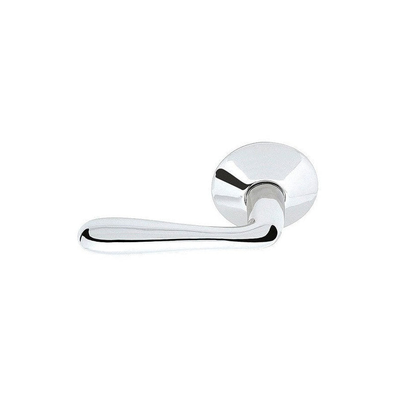 Emtek Basel Lever With Modern Rosette in Polished Chrome finish