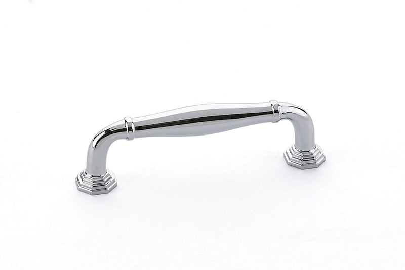 The Emtek Blythe Cabinet Pull, 3 1/2" Center to Center in Polished Chrome finish