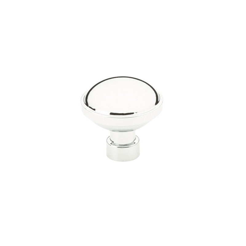 The Emtek Brandt Cabinet Knob, 1 1/4" in Polished Chrome finish