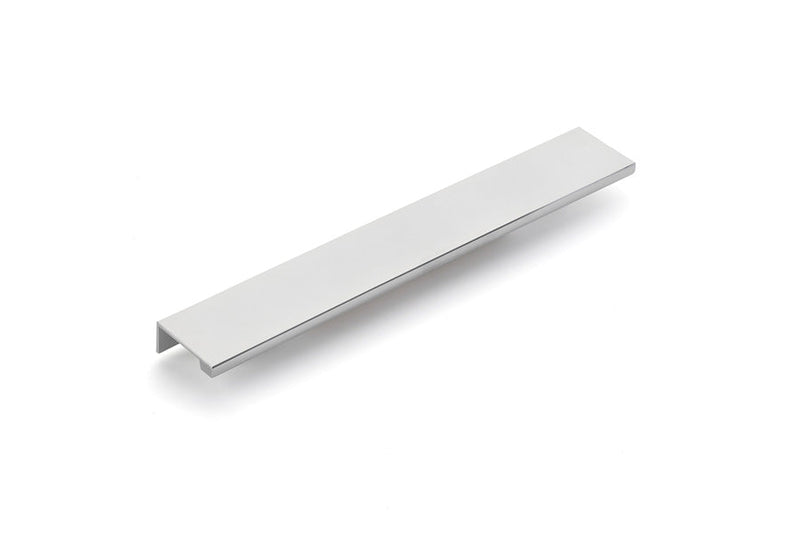 The Emtek Cabinet Edge Pull, 10" Center to Center in Polished Chrome finish