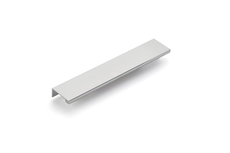 The Emtek Cabinet Edge Pull, 8" Center to Center in Polished Chrome finish