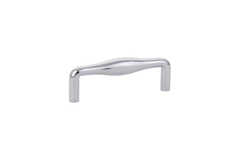 The Emtek Dane Cabinet Pull, 3 1/2" Center to Center in Polished Chrome finish