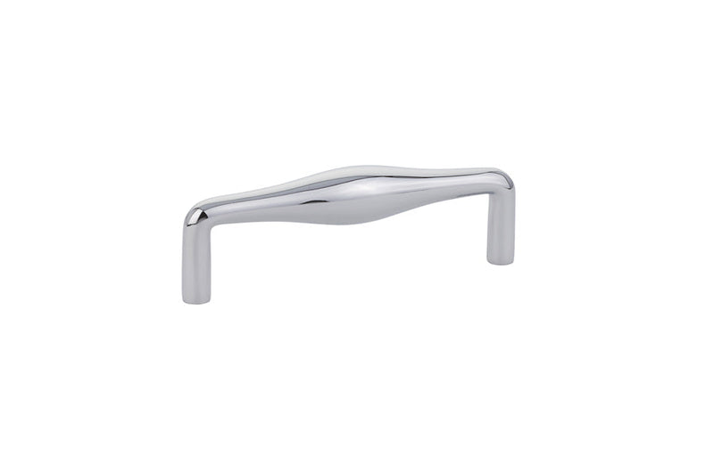 The Emtek Dane Cabinet Pull, 4" Center to Center in Polished Chrome finish