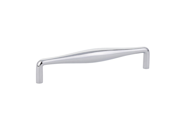 The Emtek Dane Cabinet Pull, 6" Center to Center in Polished Chrome finish