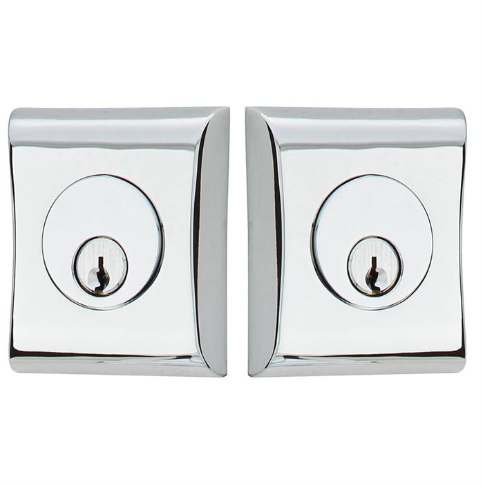 Emtek Double Cylinder Neos Keyed Deadbolt in Polished Chrome finish