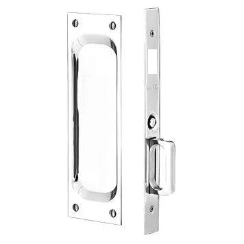 Emtek Dummy Classic Pocket Door Mortise Lock in Polished Chrome finish