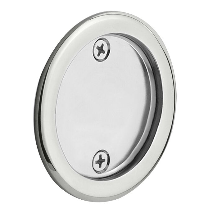 Emtek Dummy Round Pocket Door Tubular Lock-For Double Door Application in Polished Chrome finish