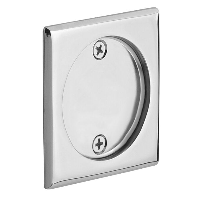 Emtek Dummy Square Pocket Door Tubular Lock-For Double Door Application in Polished Chrome finish