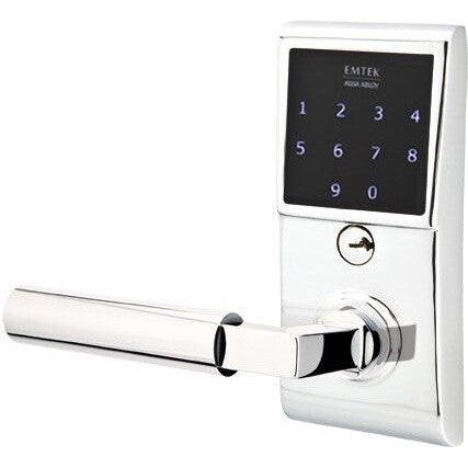 Emtek EMTouch Electronic Touchscreen Keypad Leverset with Hercules Lever in Polished Chrome finish