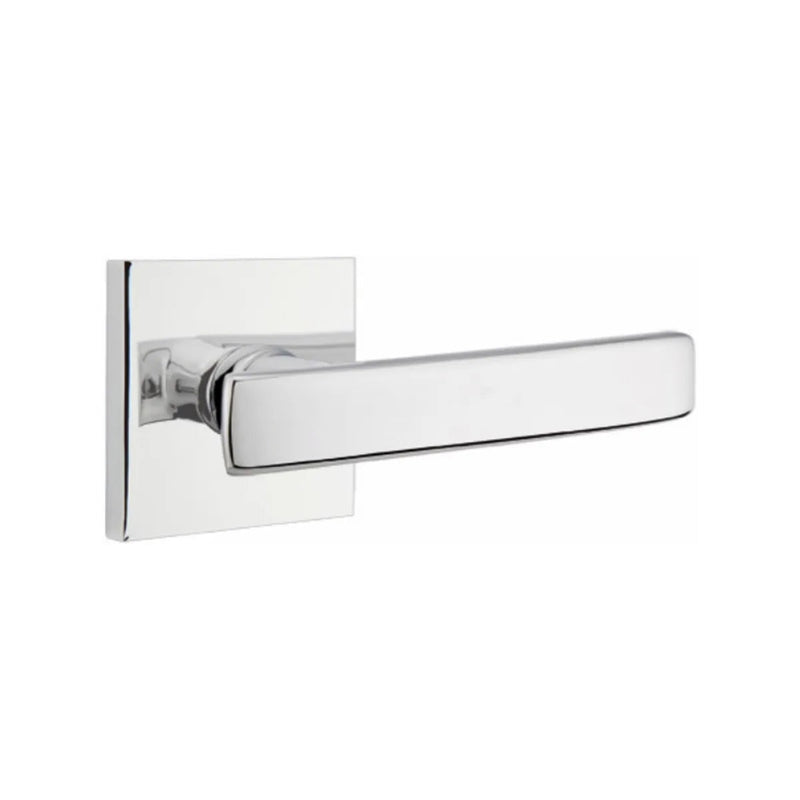 Emtek Geneva Lever With Square Rosette in Polished Chrome finish