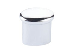 The Emtek Habitat Button Knob in Polished Chrome finish