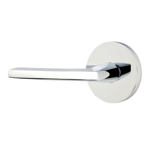 Emtek Helios Lever With Disk Rosette in Polished Chrome finish