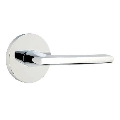 Emtek Helios Lever With Disk Rosette in Polished Chrome finish